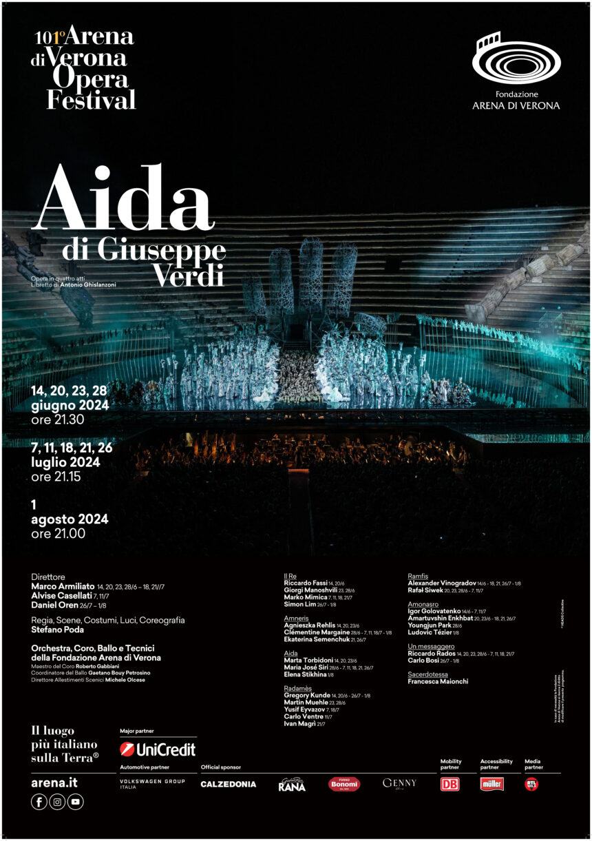 AIDA PROTAGONISTA INDISCUSSA DELL’ARENA